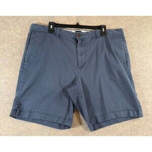 J. Crew Men's 9" Inseam Chino Shorts Size 40 Blue Cotton Casual Classic Fit